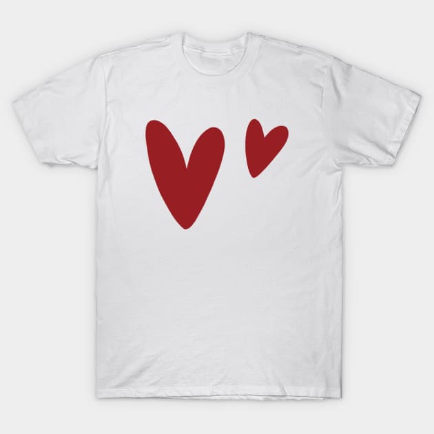 Two Little Hearts T-Shirt by Online_District
